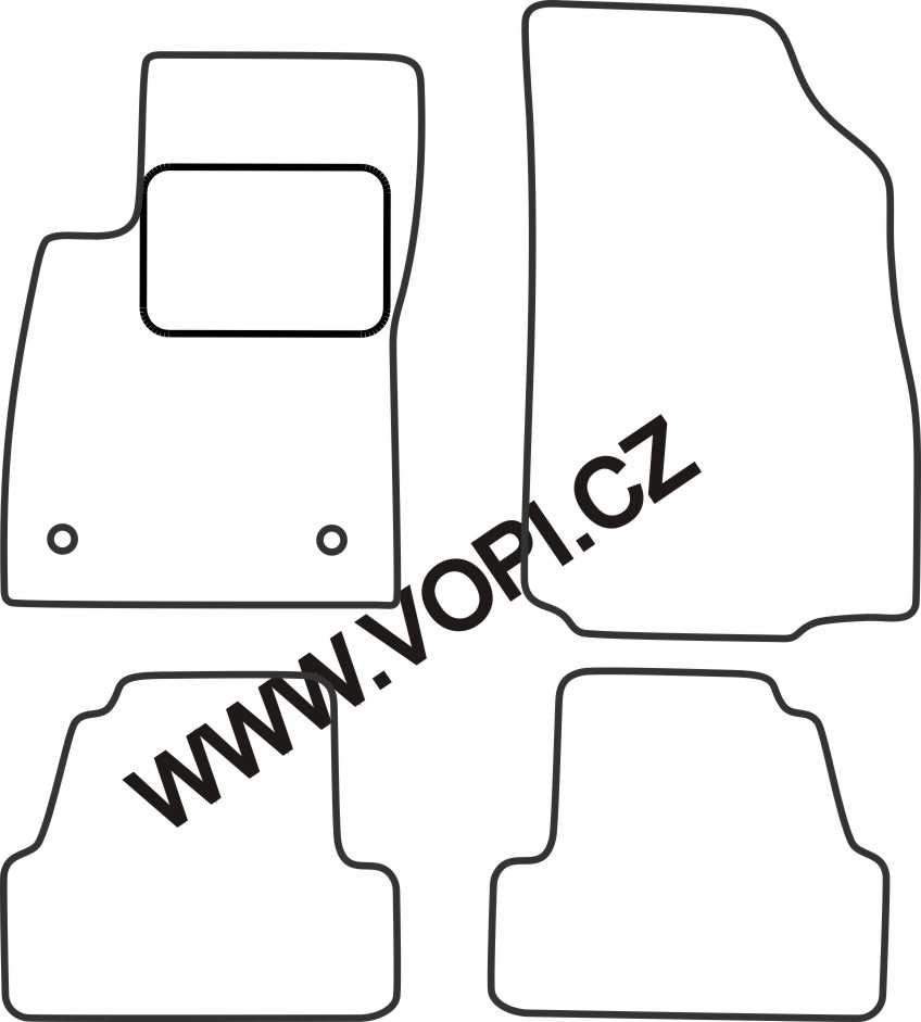 Autokoberce Opel Mokka X 2016 -  Carfit (3476)